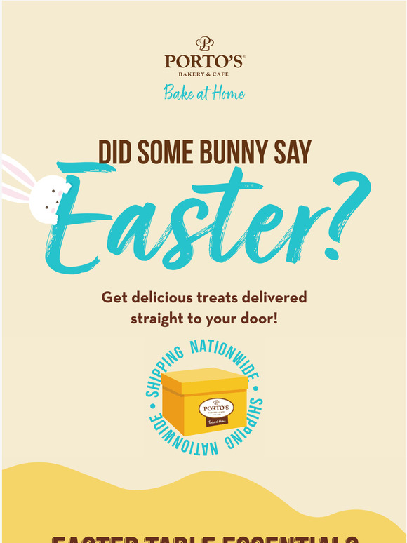 Porto's Bakery Are you ready for Easter? Milled