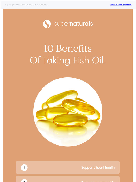 Super Naturals Health 10 Benefits of Taking Fish Oil Milled