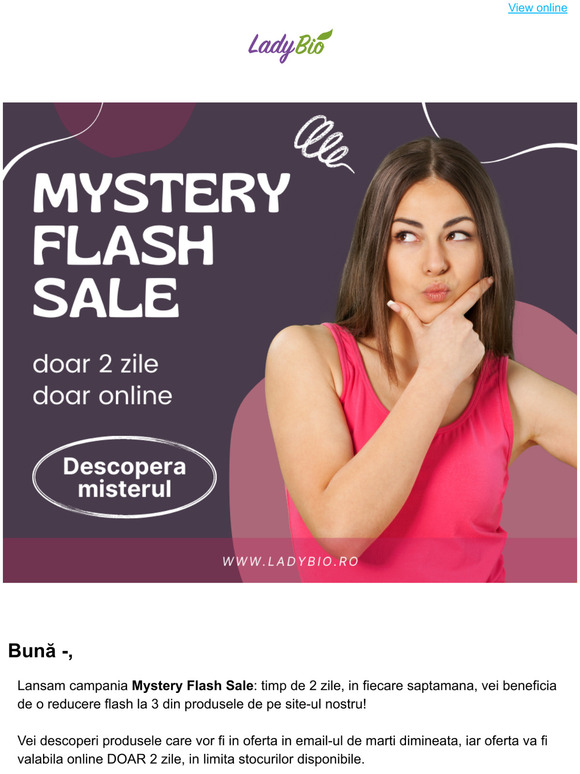 Surpriza Flash - doar 2 zile, stocuri limitate