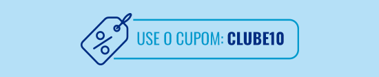 Use o cupom: CLUBE10