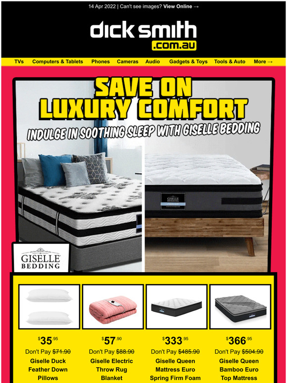 Queen Bamboo Euro Top Mattress $366.95 (Don't Pay $504.90)