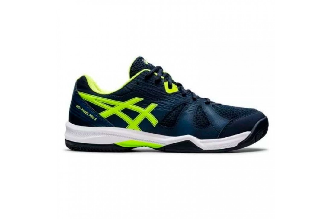 Asics Gel Padel Pro 5 Azul Verde Fluor 1041A302401 40 Azul Oscuro - Zapatillas padel ASICS