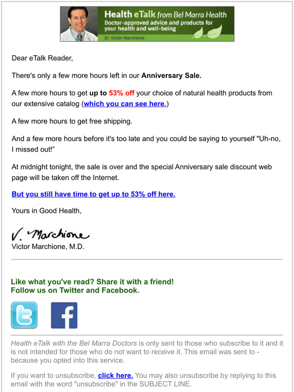 Did you miss your discount?