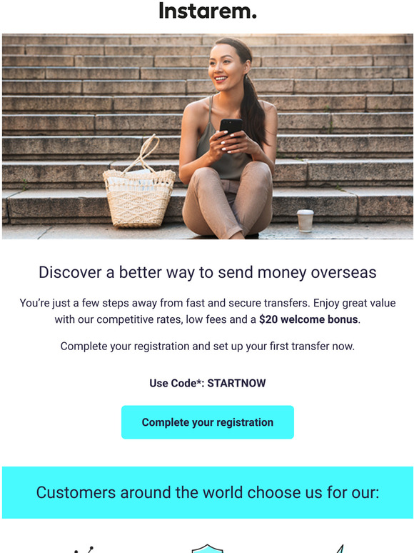 Almost there! Complete your registration and get a $20 bonus