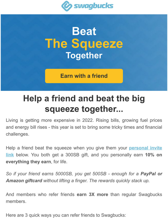 Beat the big squeeze together
