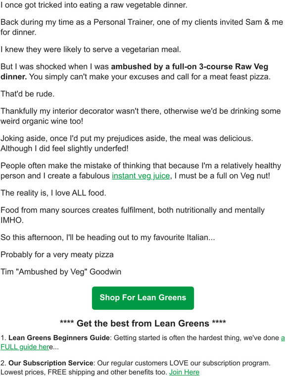 Ambushed By Veg 