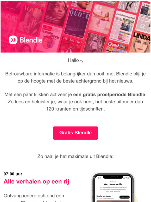 -vergeet je gratis Blendle niet!