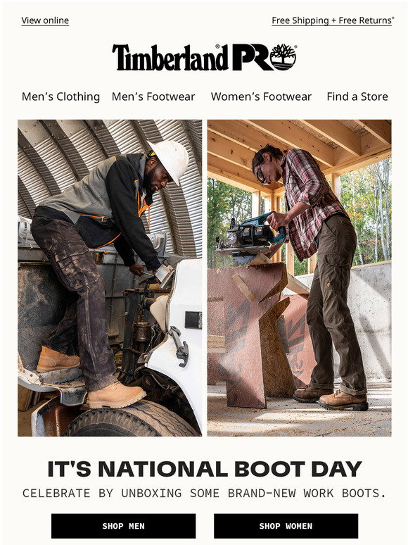 Timberland Celebrate National Boot Day with a brandnew pair. Milled
