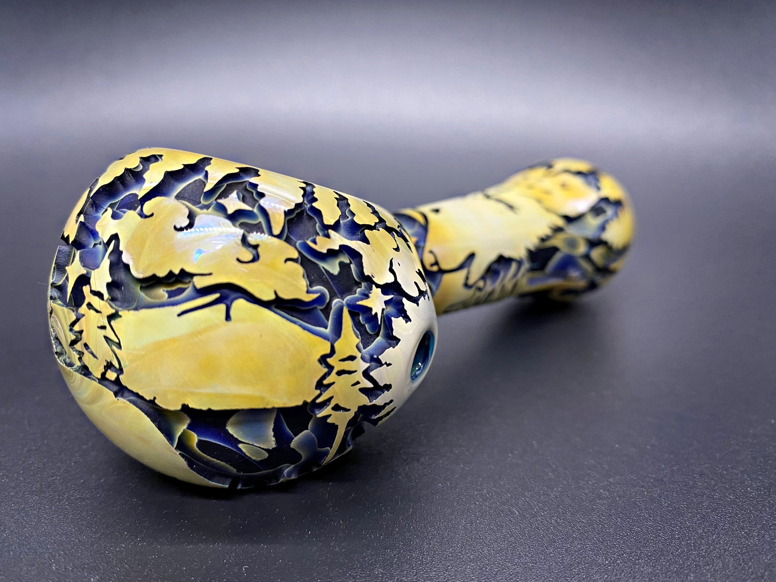 Liberty 503 Deep Carve Sandblasted Hand Pipe - Wolf