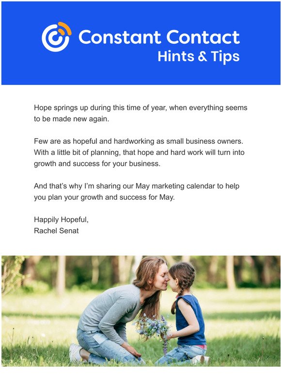Get Your May Marketing Calendar