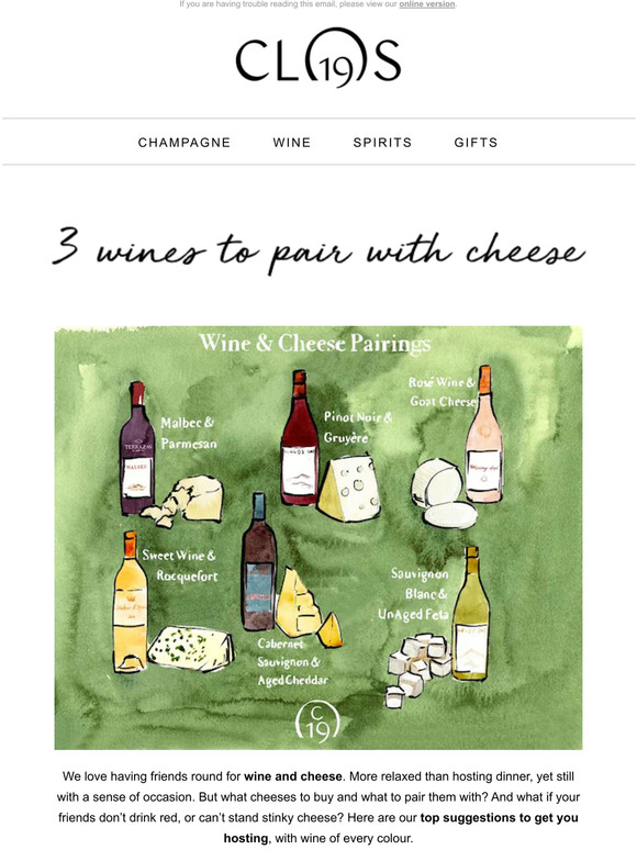 Our favourite wines to pair with cheese