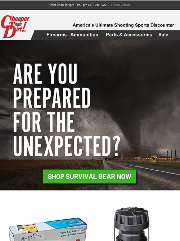 Cheaper Than Dirt Build Your Survival Kit & Prepare for the Unexpected