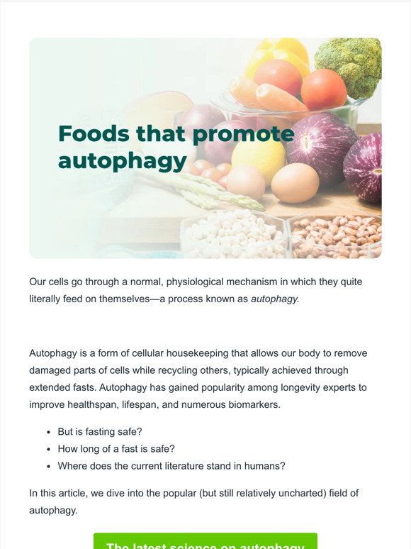 View of InsideTracker: The latest on autophagy, intermittent fasting, and how ...
