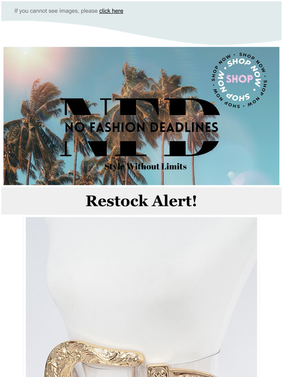 Restock Alert!