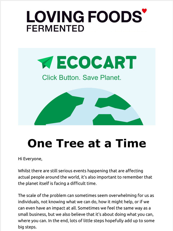 You're Helping to Reduce your Carbon Footprint
