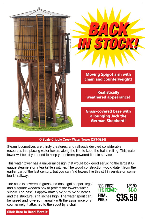 Back In Stock - Cripple Creek Water Tower