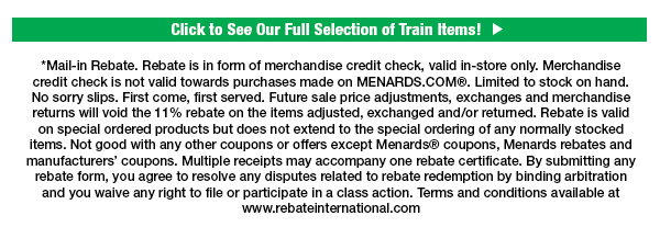Click To See Our Full Selection Of Train Items!