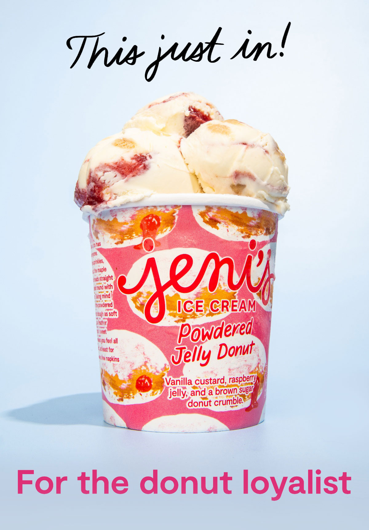 Jeni's Ice Creams New! Powdered Jelly Donut Milled