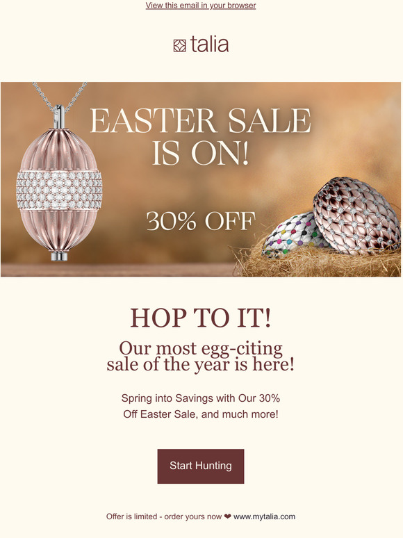 Easter Sale is ONHop to it!