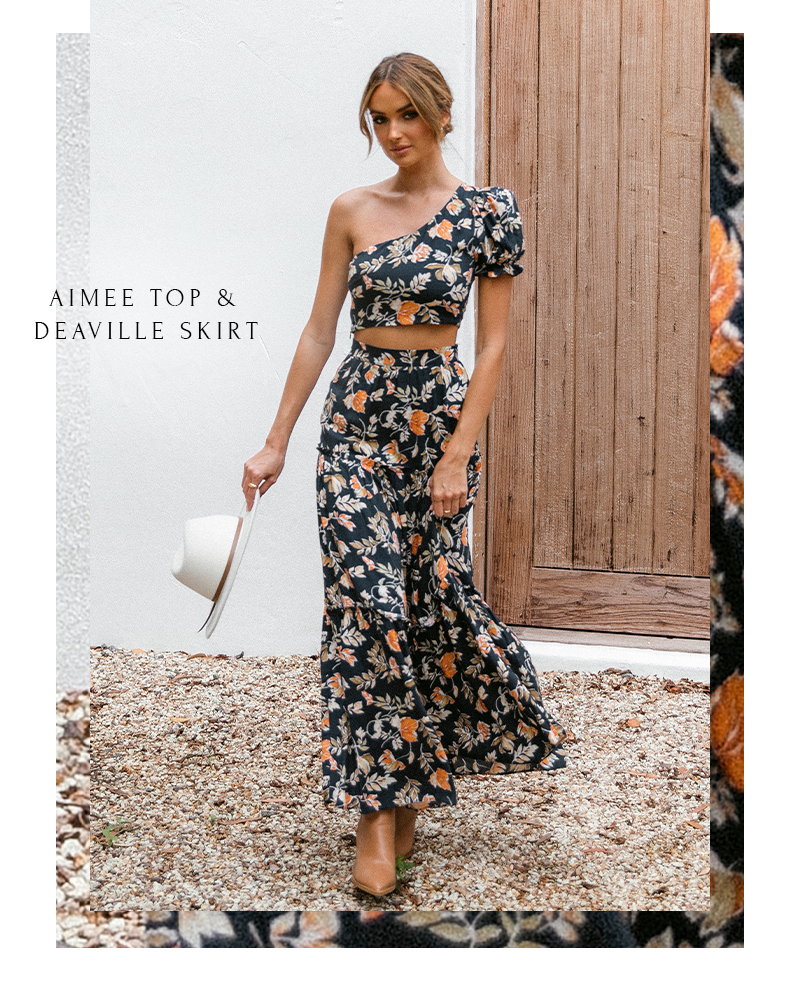 Aimee top & deaville skirt