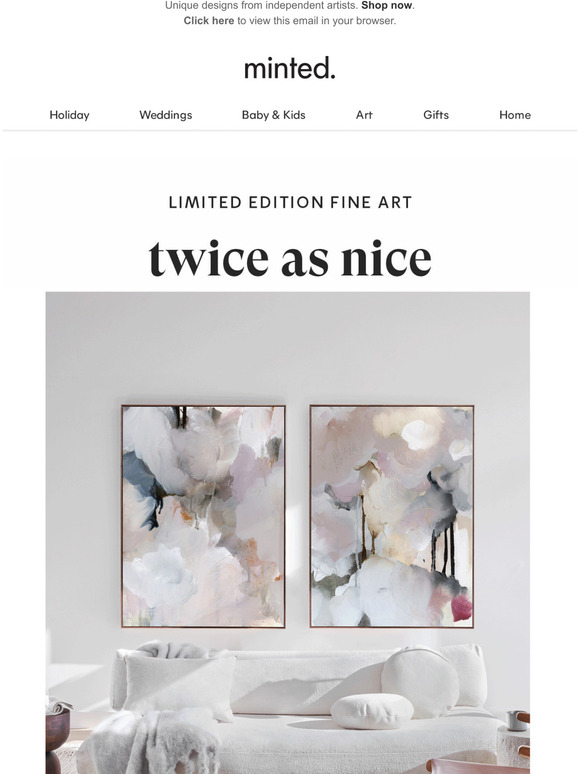 Minted: Bring your walls to life with a limited edition fine art pair ...