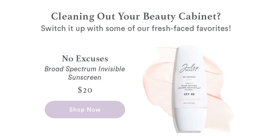 No Excuses Broad Spectrum Invisible Sunscreen | Shop Now