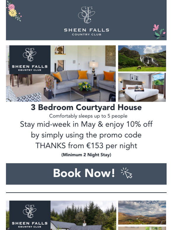 10% OFF Midweek Stays In May