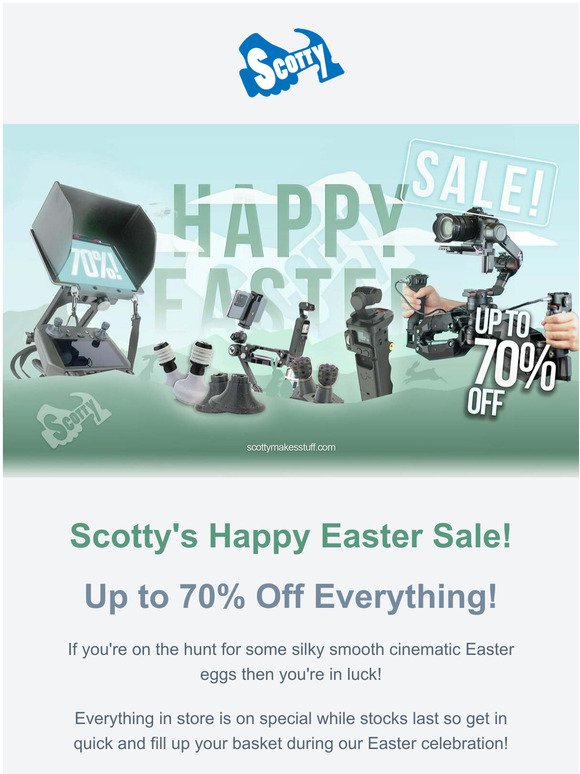 SCOTTY'S HAPPY EASTER SALE NOW ON at Scotty Makes Stuff