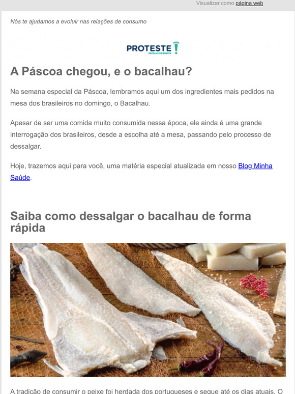 A Pscoa chegou, e o bacalhau?!