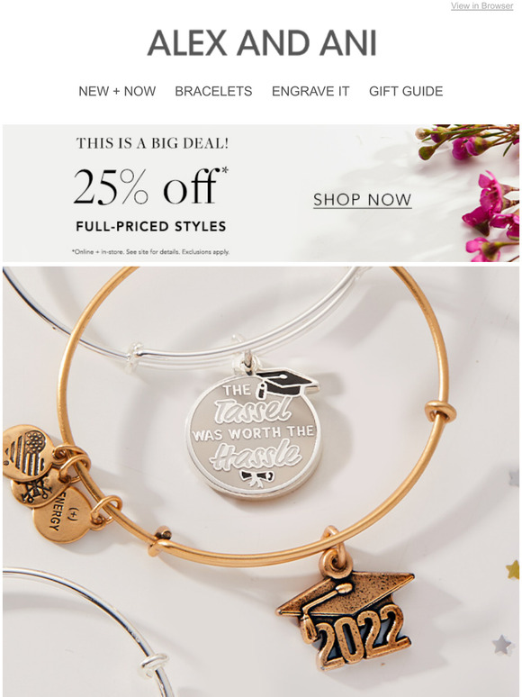 Alex and Ani NEW The 2022 Graduation Collection Milled