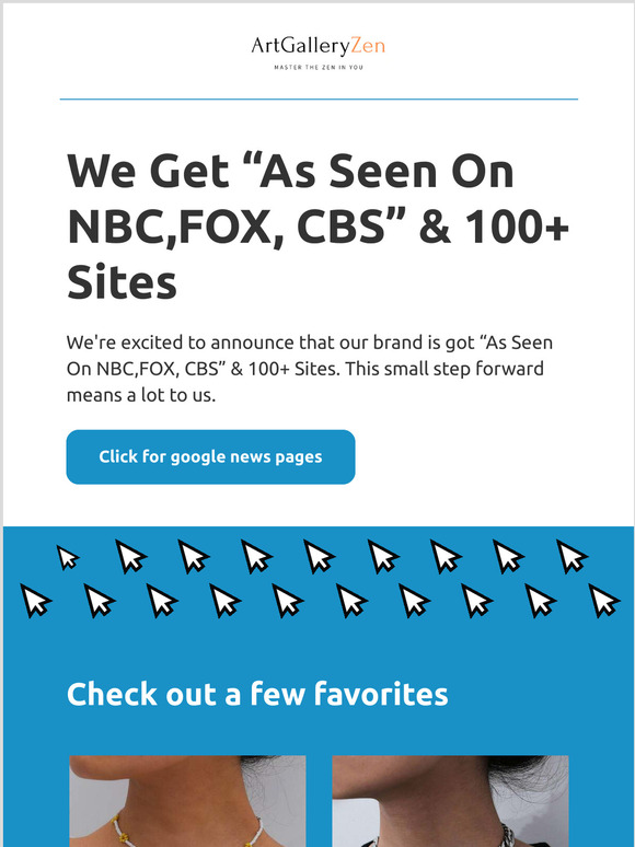 We Get As Seen On NBC,FOX, CBS & 100+ Sites