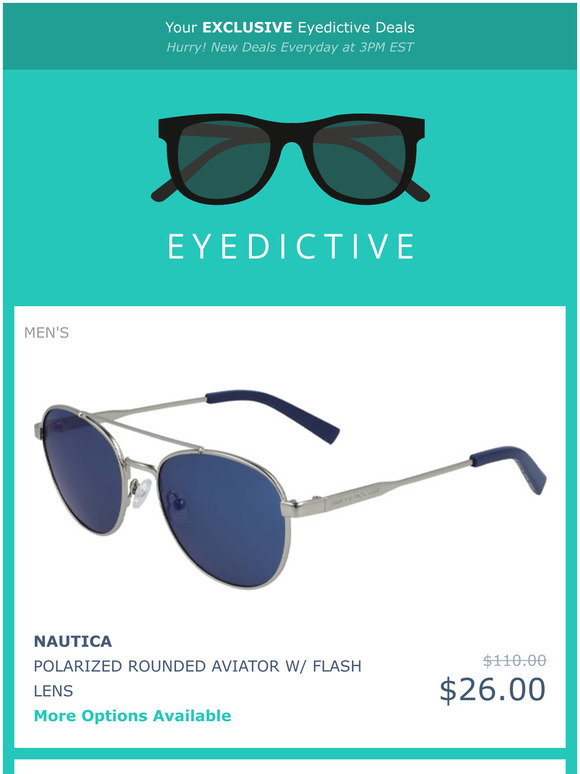 Eyedictive: Smith Optics $49 | Ray-Ban 