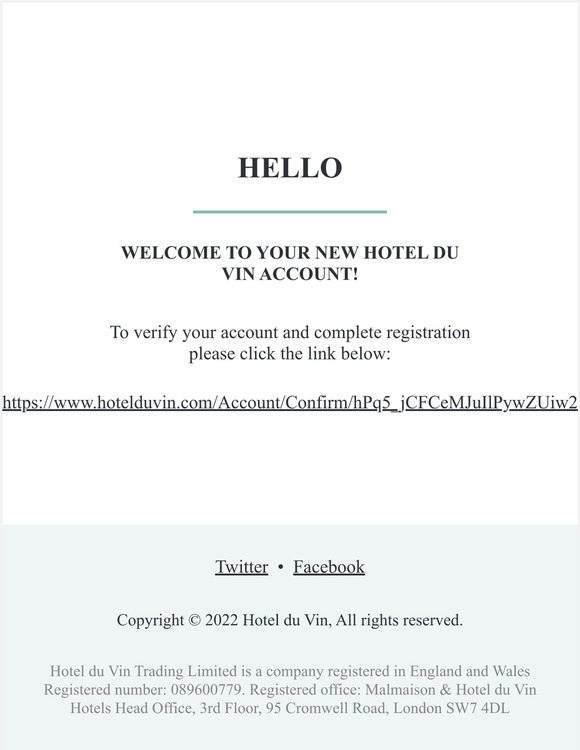 Please verify your new account