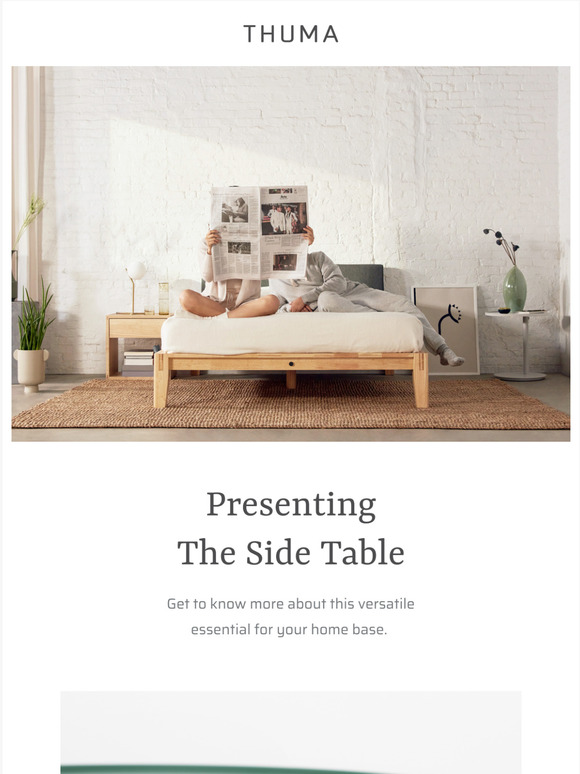 Thuma Presenting The Side Table. Milled