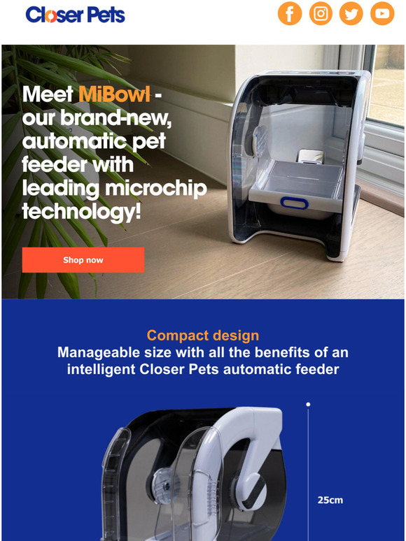 Excited Pet Owner, meet MiBowl - our band-new microchip pet feeder!