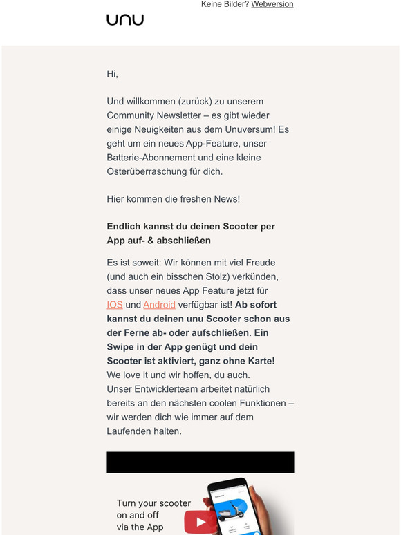 Nachrichten aus dem unuverse
