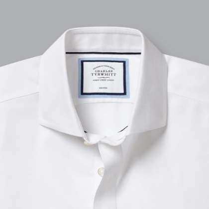 Cutaway Collar Non-Iron Regent Weave Shirt - White