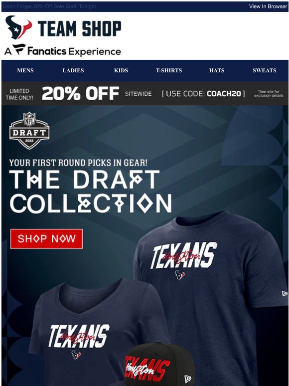 The Official Texans 2022 Draft Collection