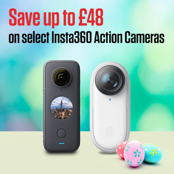 Save up to £48 on select Insta360 Action Cameras