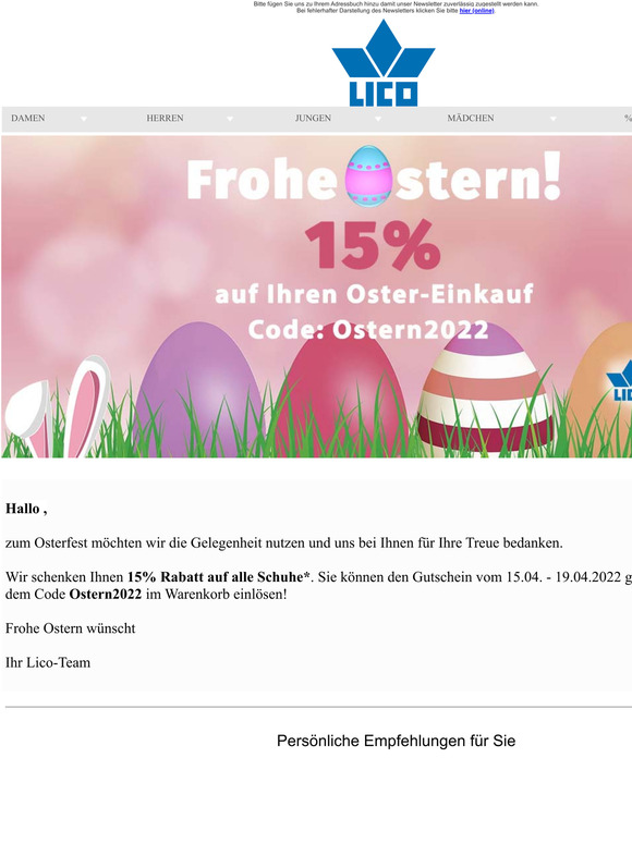  Frohe Ostern ! Jetzt 15% auf alle Artikel!