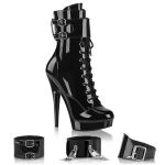 High Heels Stiefelette SULTRY-1023 - Lack Schwarz
