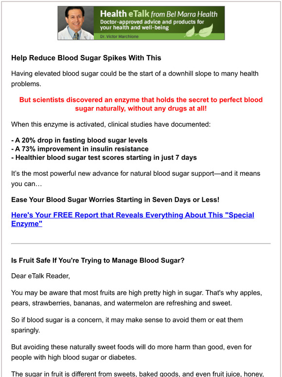 Help Reduce Blood Sugar Spikes With This