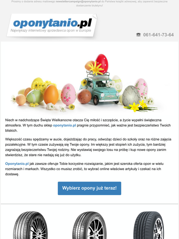 yczymy Ci udanych wielkanocnych wojay!
