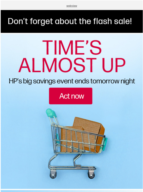 HP Reminder this sale ends tomorrow Milled