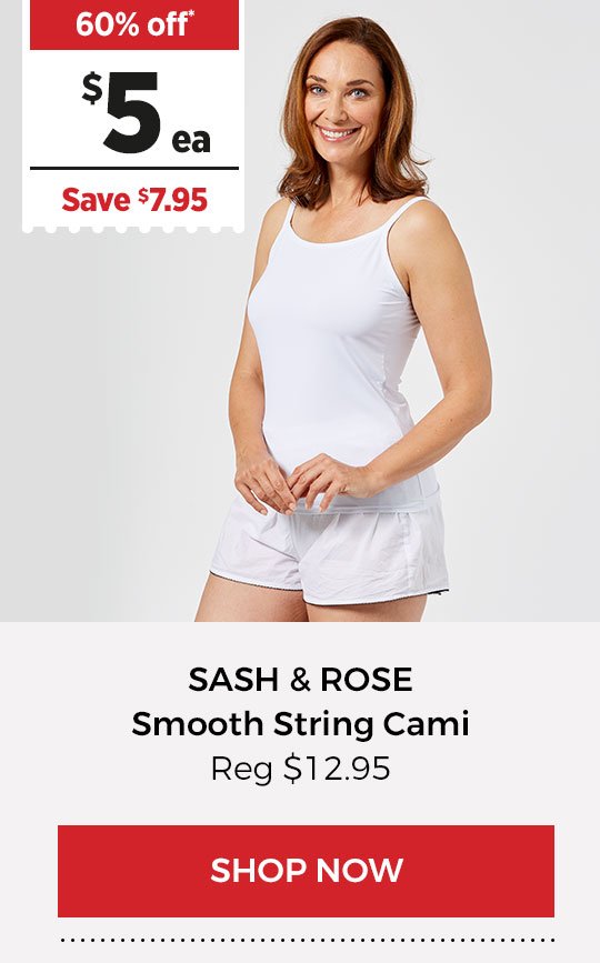 SASH & ROSE SMOOTH STRING CAMI