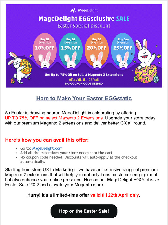 Easter Came Early! Your Favorite Magento 2 Extensions on Sale