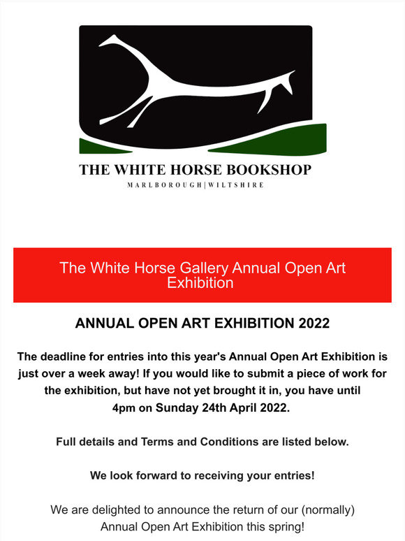 Gentle Deadline Reminder: Annual Open Art Exhibition 2022