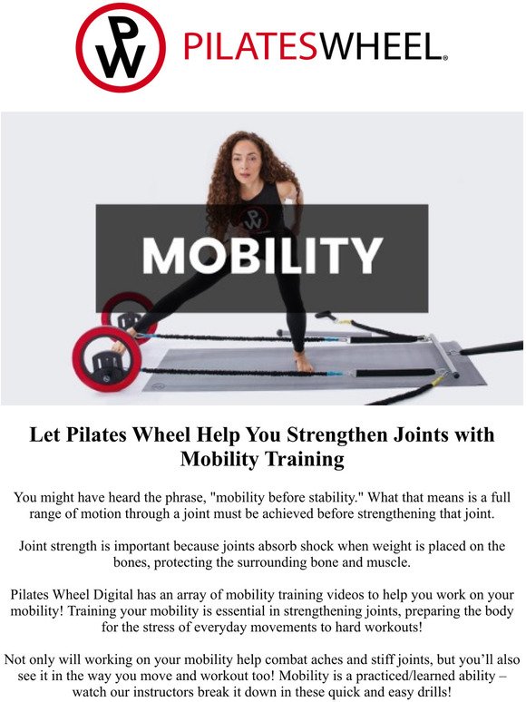 More Mobility and More Joint Strength with Pilates Wheel 