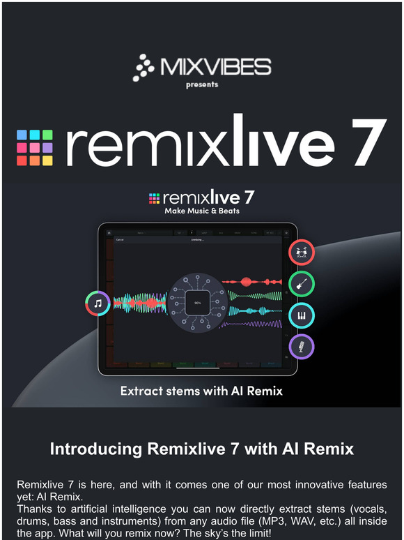 AI Remix: extract stems, remix everything | Remixlive 7