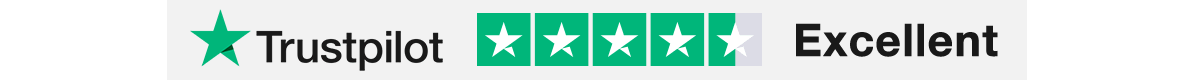 Over 150k reviews on Trustpilot - Excellent